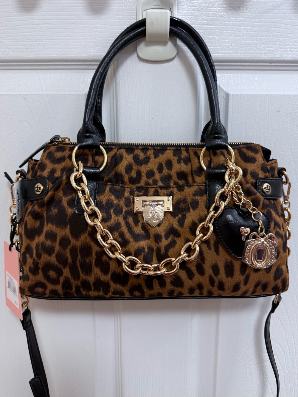 NWT Juicy Couture Fashionable Juicy Satchel in Natural Leopard 🐆 Print